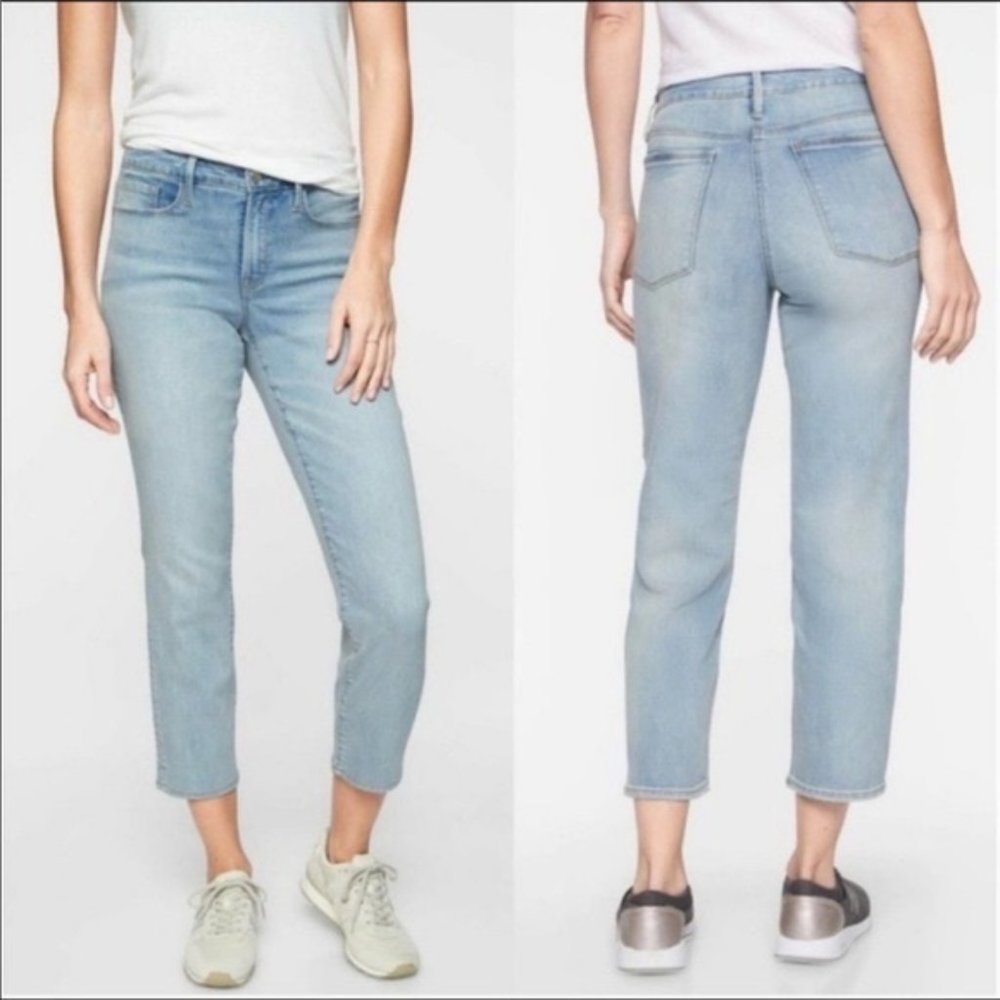 Athleta Sculptek Slim Crop Jeans, Zion Wash, 12